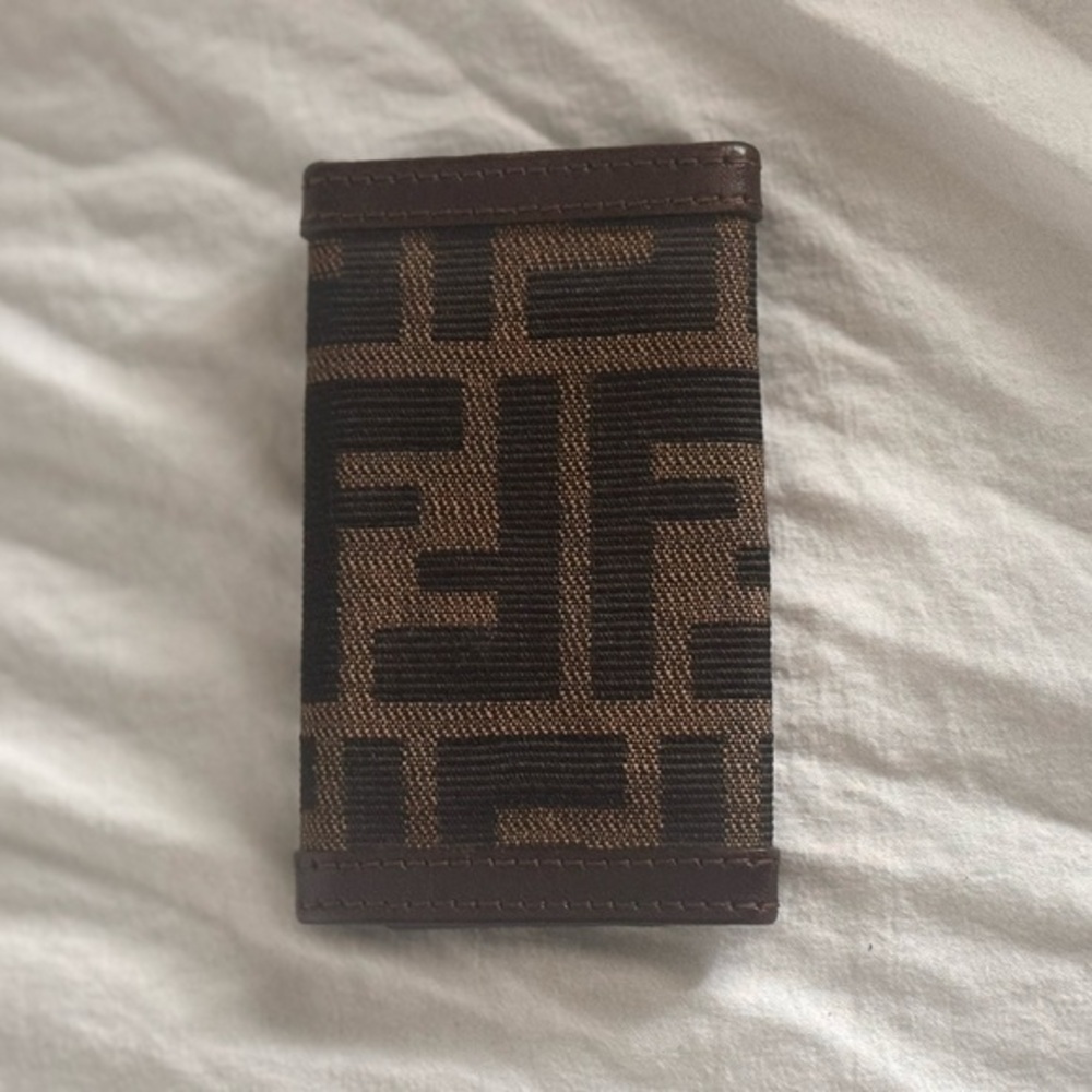 Fendi Italy Zucca Pattern key Case